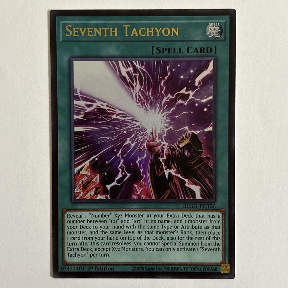 Yugioh! Tcg Seventh Tachyon BLGG-EN126 Ultra Rare 1st Edition NM Single!